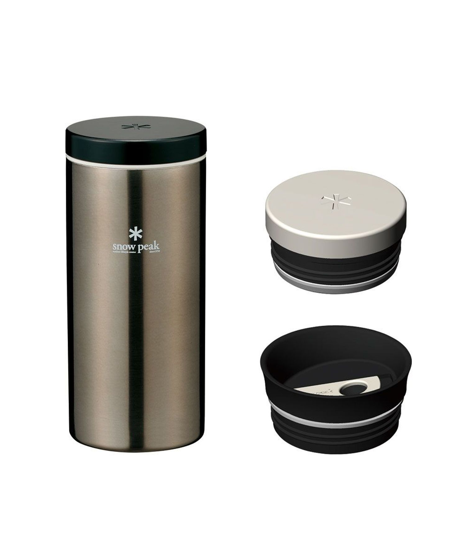 システムボトル350 ダークシルバー| スノーピーク(Snow Peak)