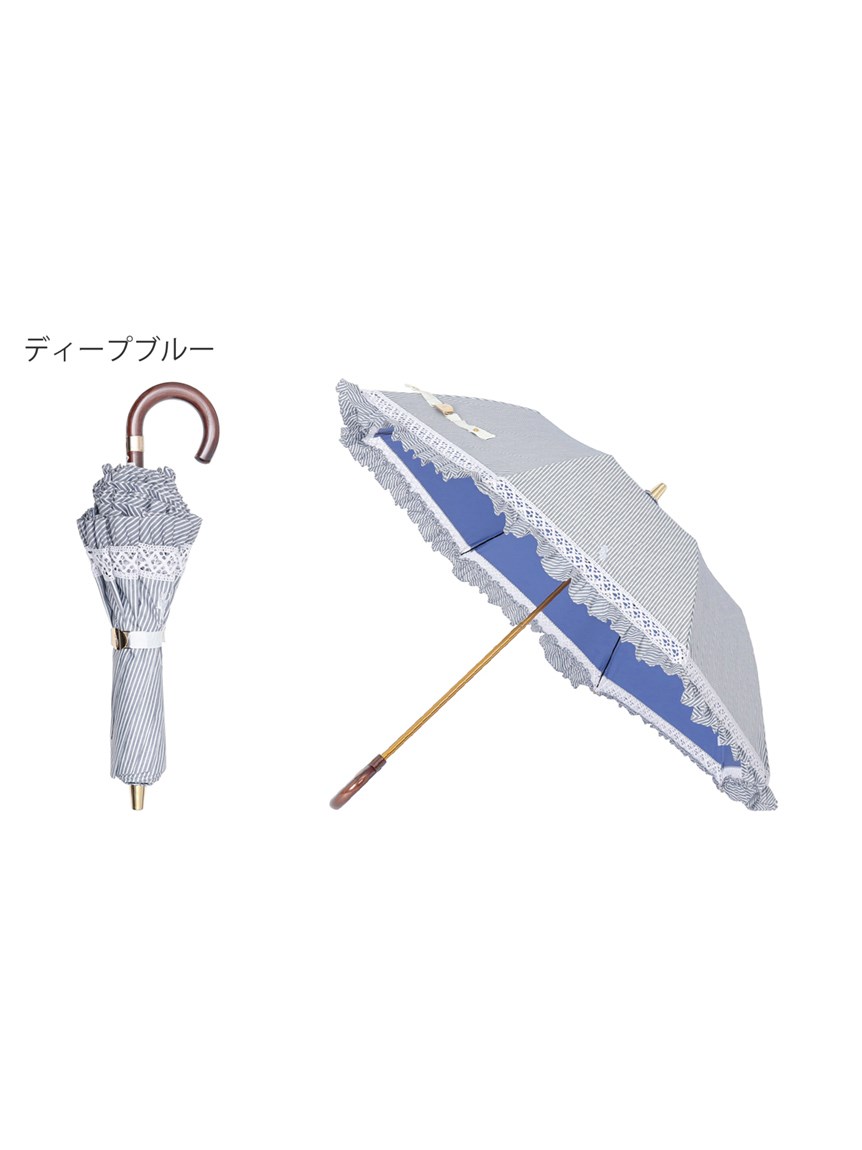 日傘】ポロ ラルフ ローレン (POLO RALPH LAUREN) ストライプフリル