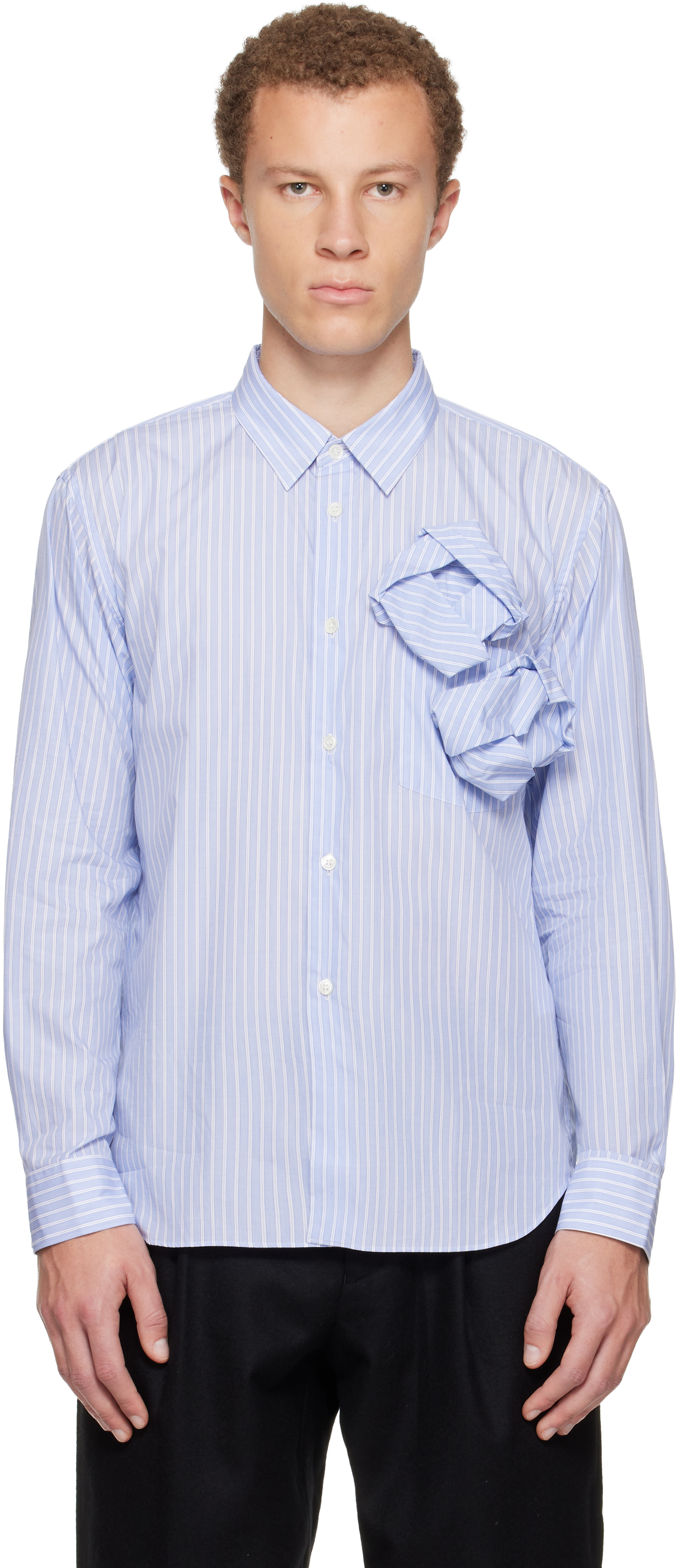 Comme des Garçons Homme Deuxのブルー Rose Front コットン