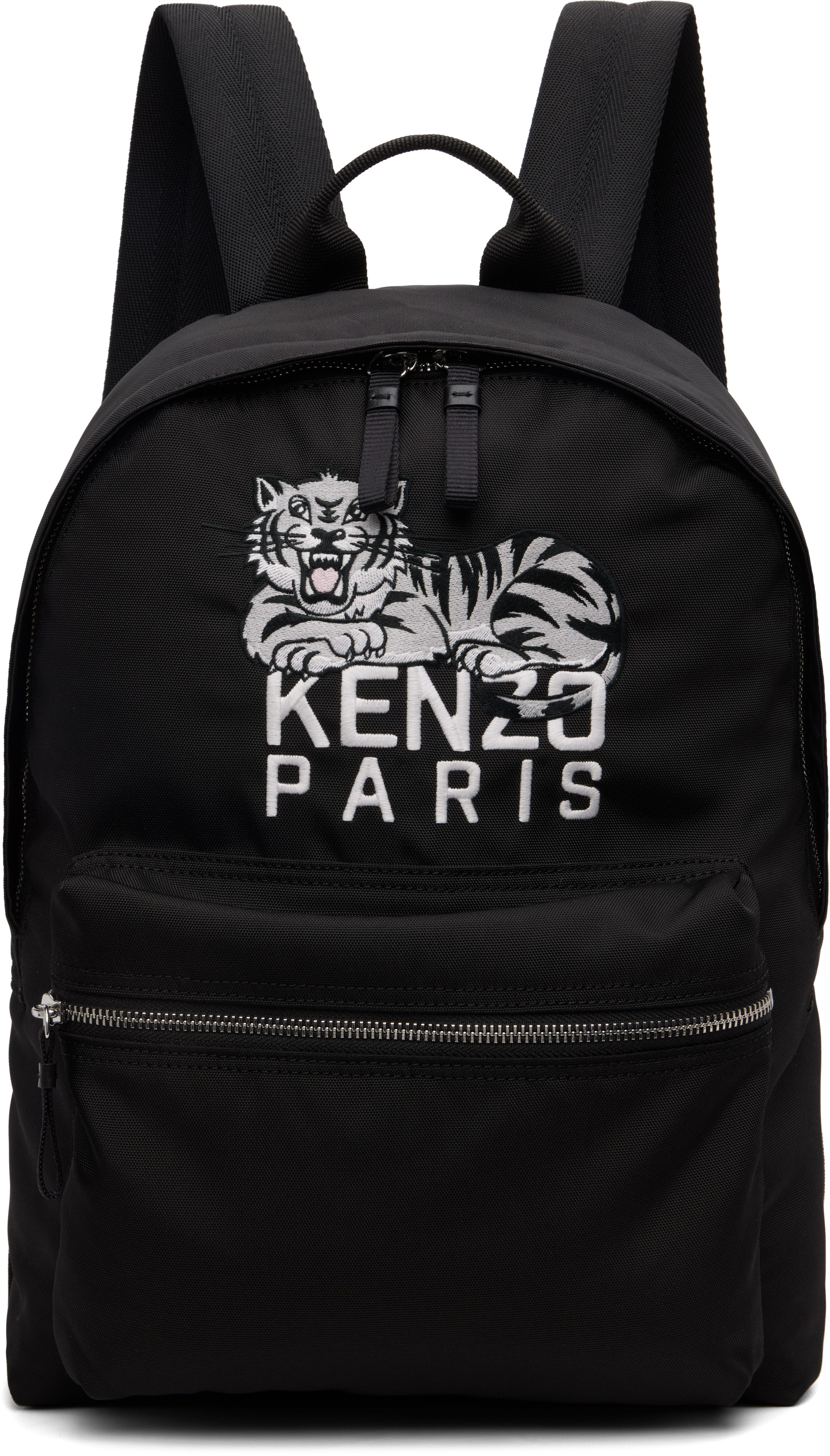 Black Kenzo Paris 'KENZO Happyer Tiger' Backpack by Kenzo on Sale