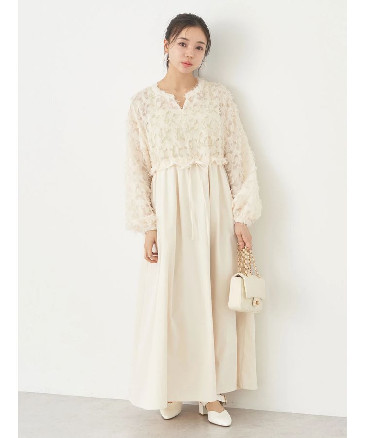 ジャガード切替ワンピース/earth music&ecology（アース ミュージック