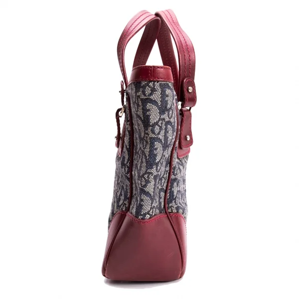 クリスチャンディオールChristian Dior トロッターロゴハンドバッグ 赤