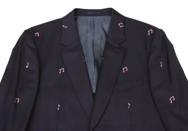 ポールスミスPaul Smith CARLO BARBERA音符柄ウールチェック