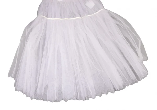 コムデギャルソンCOMME des GARCONSチュール切替スカート 白M (K-138017)