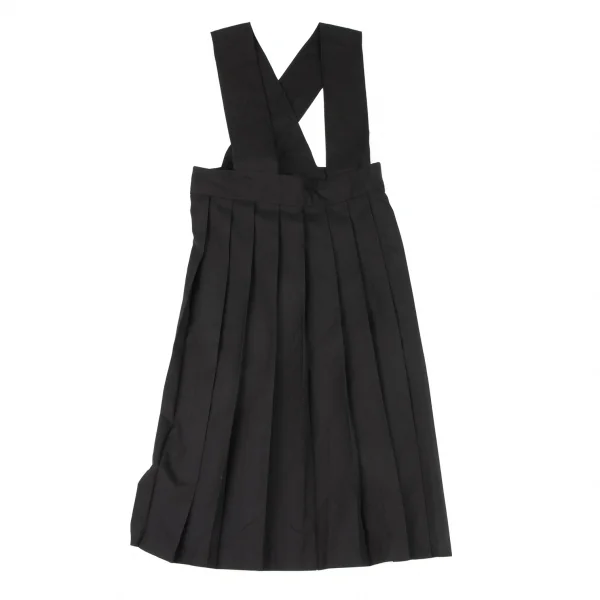 コムデギャルソンCOMME des GARCONS ウールポリジャンパースカート 黒F