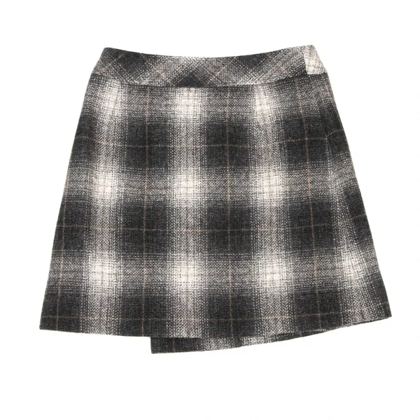 バーバリーブルーレーベルBURBERRY BLUE LABEL ウールチェックラップ