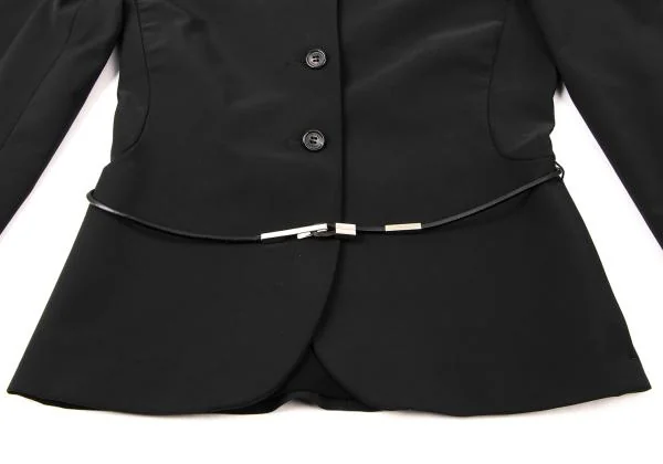 プラダPRADA ポリストレッチセットアップ 黒38 (K-140545)