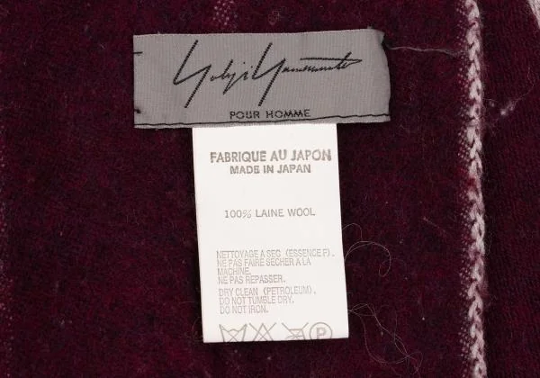 ヨウジヤマモト プールオムYohji Yamamoto POUR HOMME ウール