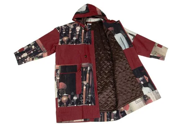 ポールスミスPaul Smith LONDON 転写プリントコーデュロイフーデッド