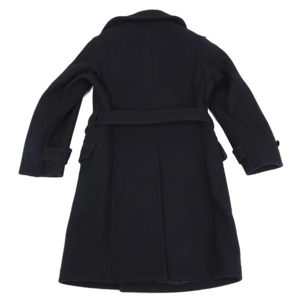 サイ ベーシックスSCYE BASICS ウールトレンチコート 紺38 (K-158775)