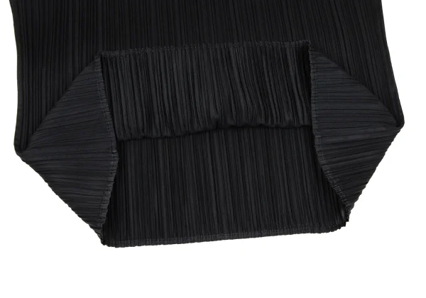 プリーツプリーズPLEATS PLEASE プリーツハイネックカットソー 黒4 (K