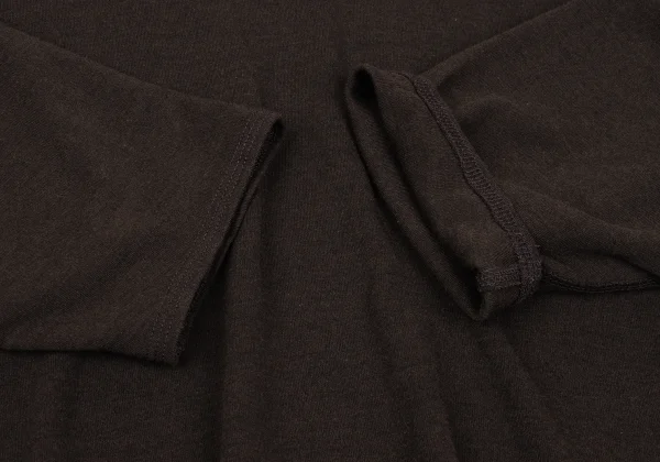 ヨーガンレールJURGEN LEHL シルク混ウールクロップドニットソー 茶M