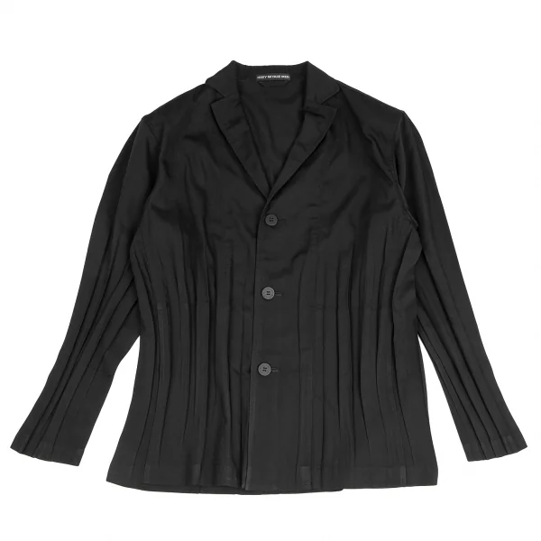 イッセイミヤケ メンISSEY MIYAKE MEN ポリ消しプリーツジャケット 黒4