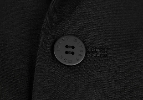 イッセイミヤケ メンISSEY MIYAKE MEN ポリ消しプリーツジャケット 黒4