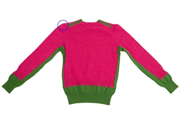 コムデギャルソンCOMME des GARCONS ウール切り替えニットセーター