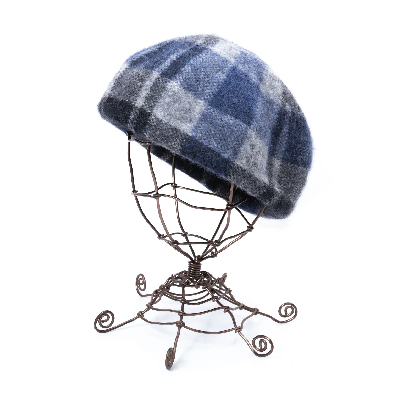 ヴィヴィアンウエストウッドVivienne Westwood シャギーチェックベレー