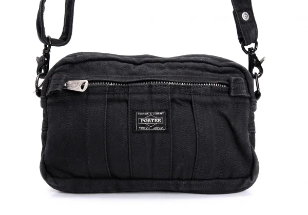 ポーターPORTER キャンバスショルダーバッグ 黒 (K-131986)