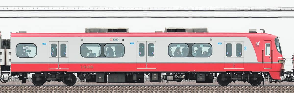 名鉄1800系（2次車）ク1808（リニューアル車）の側面写真｜RailFile.jp