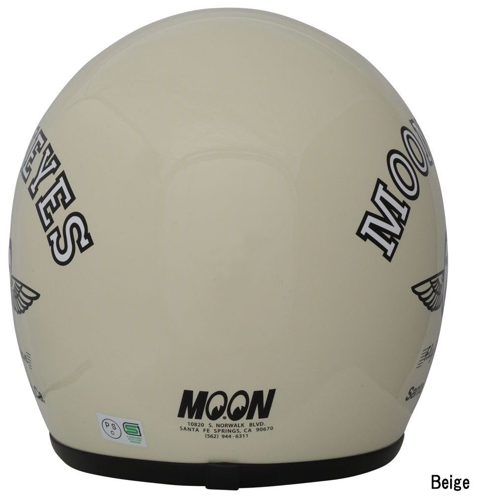 Webike | MOON EYES ムーンアイズ Fly with MOON ジェットヘルメット