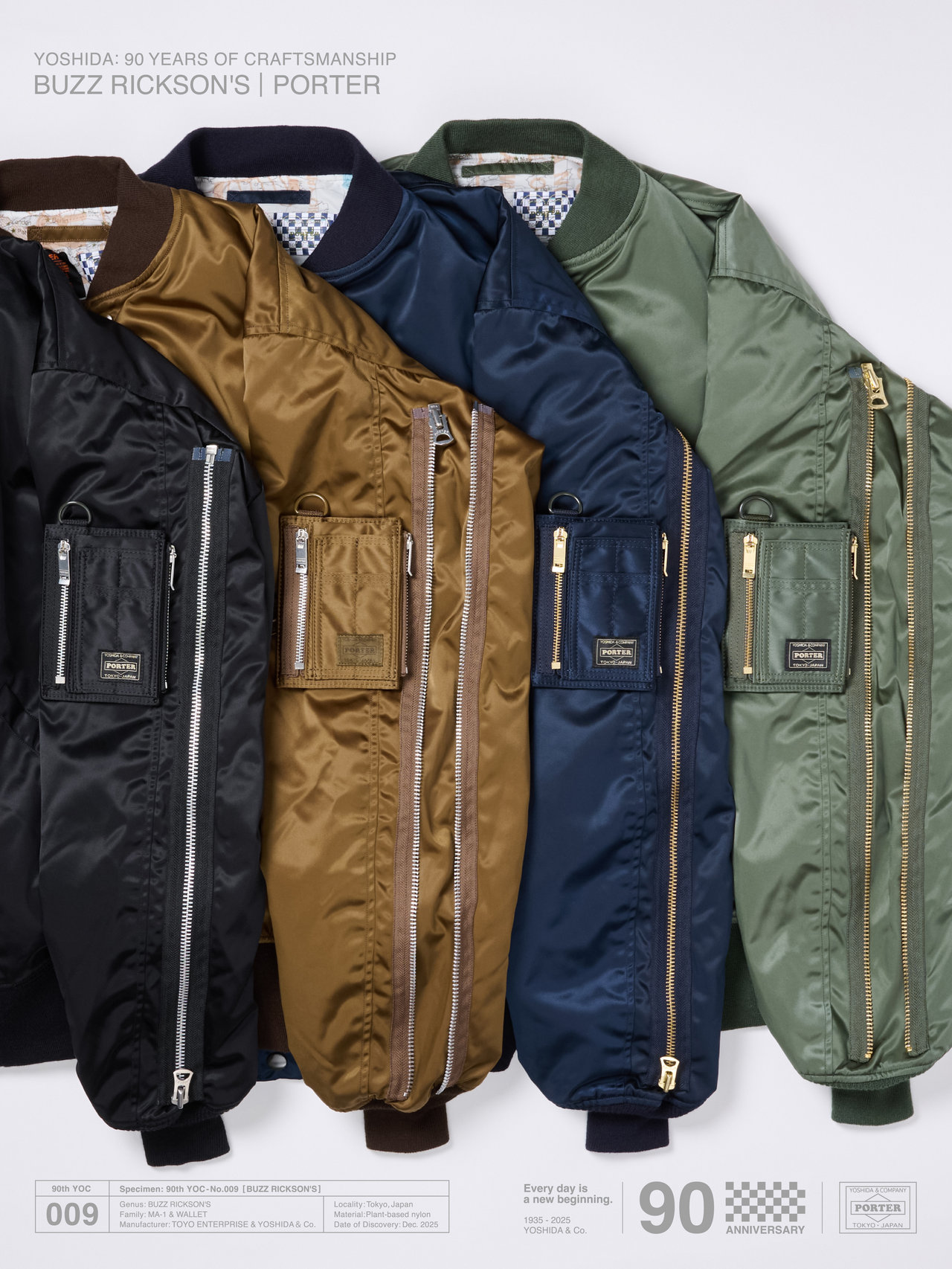 ポーター × バズリクソンズ】吉田カバン90周年記念。完売必至のMA-1は