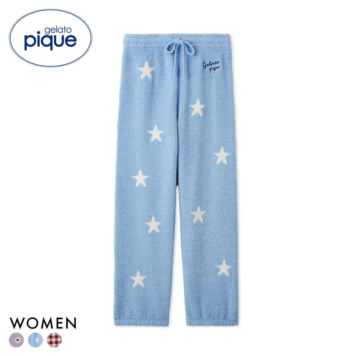 ジェラートピケ レディース 3柄ジャガードロングパンツ ジェラピケ