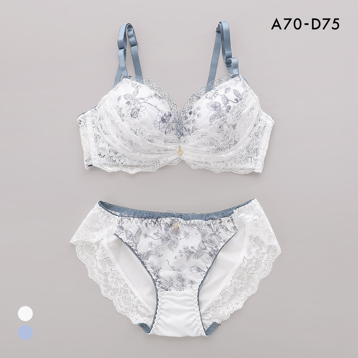 サンエイ 脇高 トワルドジュイ×カバーレース ブラセット ABCD 脇肉 は