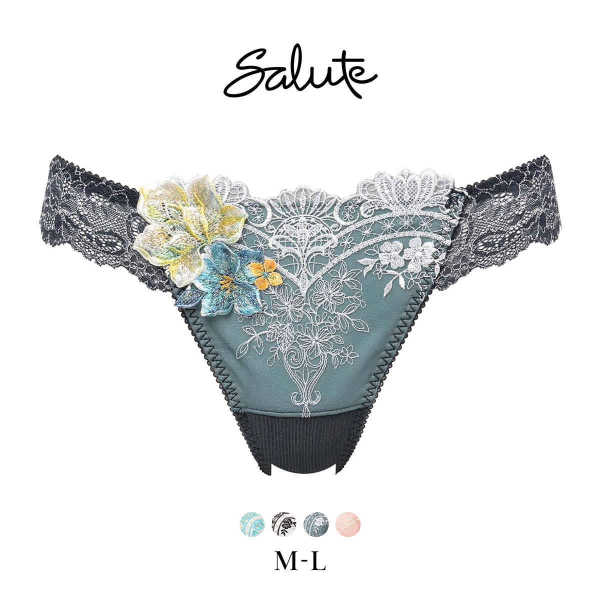 ワコール サルート 13グループ 13G Tバックショーツ ML ソング バック