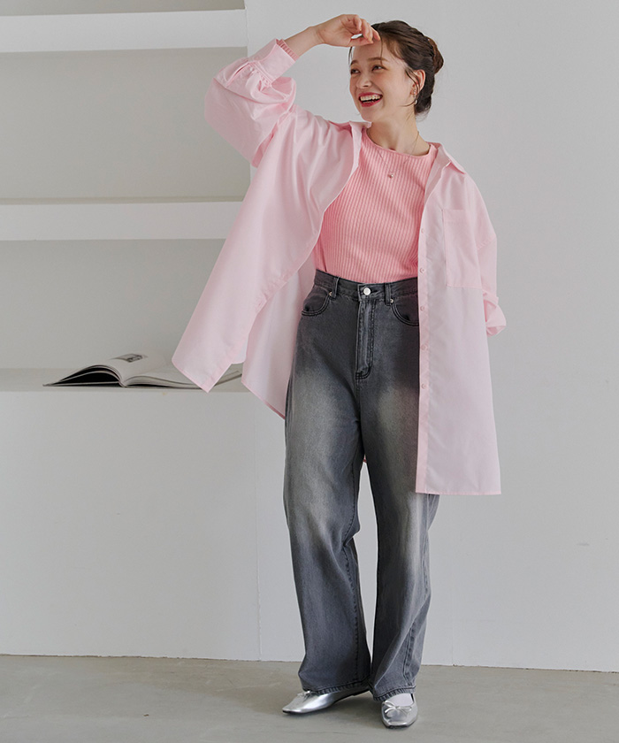 ボートネックリブ編みニット【メール便可／100】 | titivate