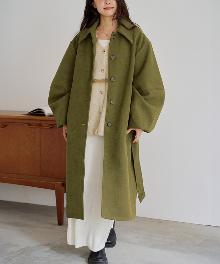 ランタンスリーブロングコート | titivate