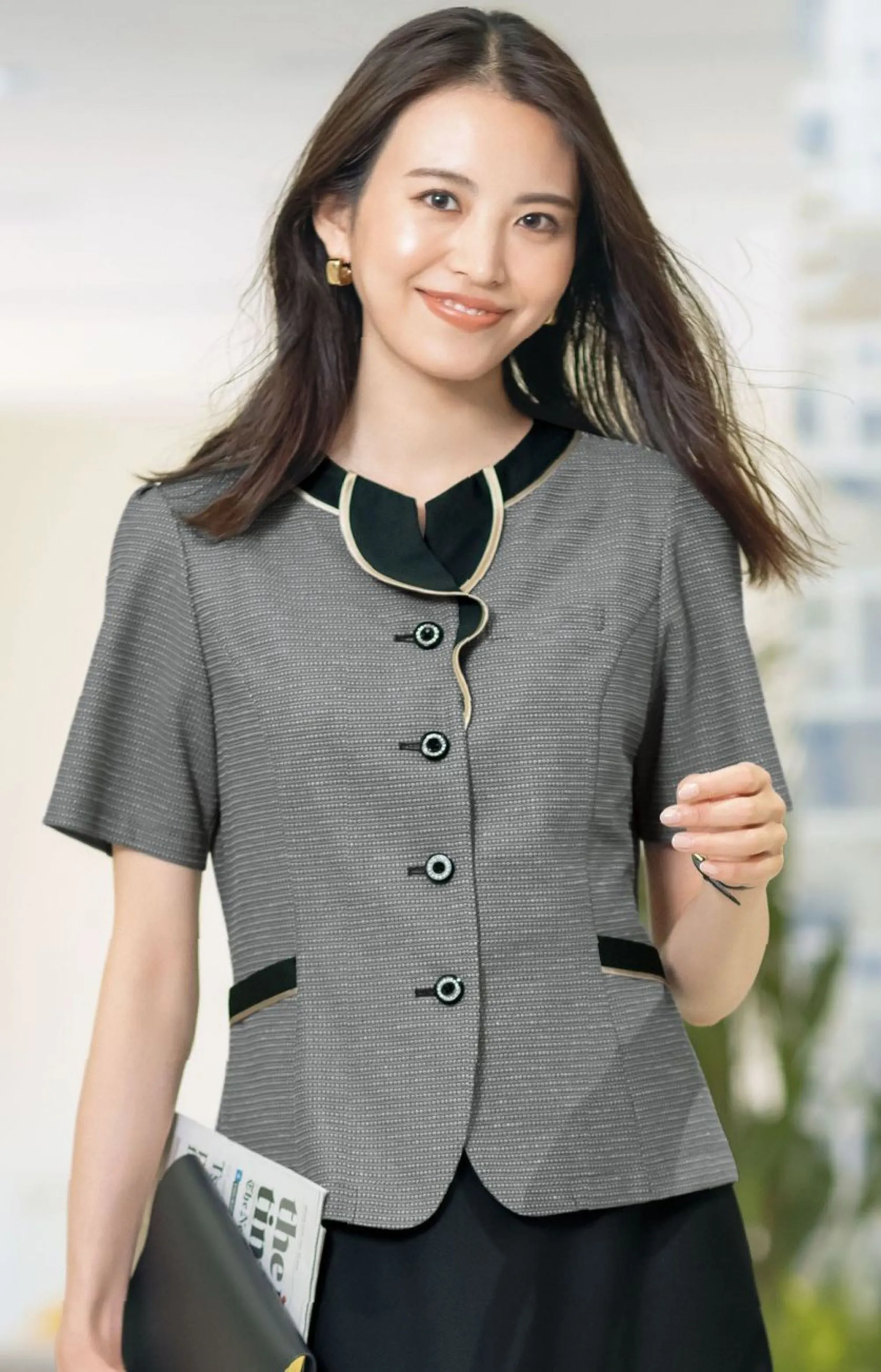 オーバーブラウス セロリー S-51580 オフィスウェア・ユニフォームの専門店