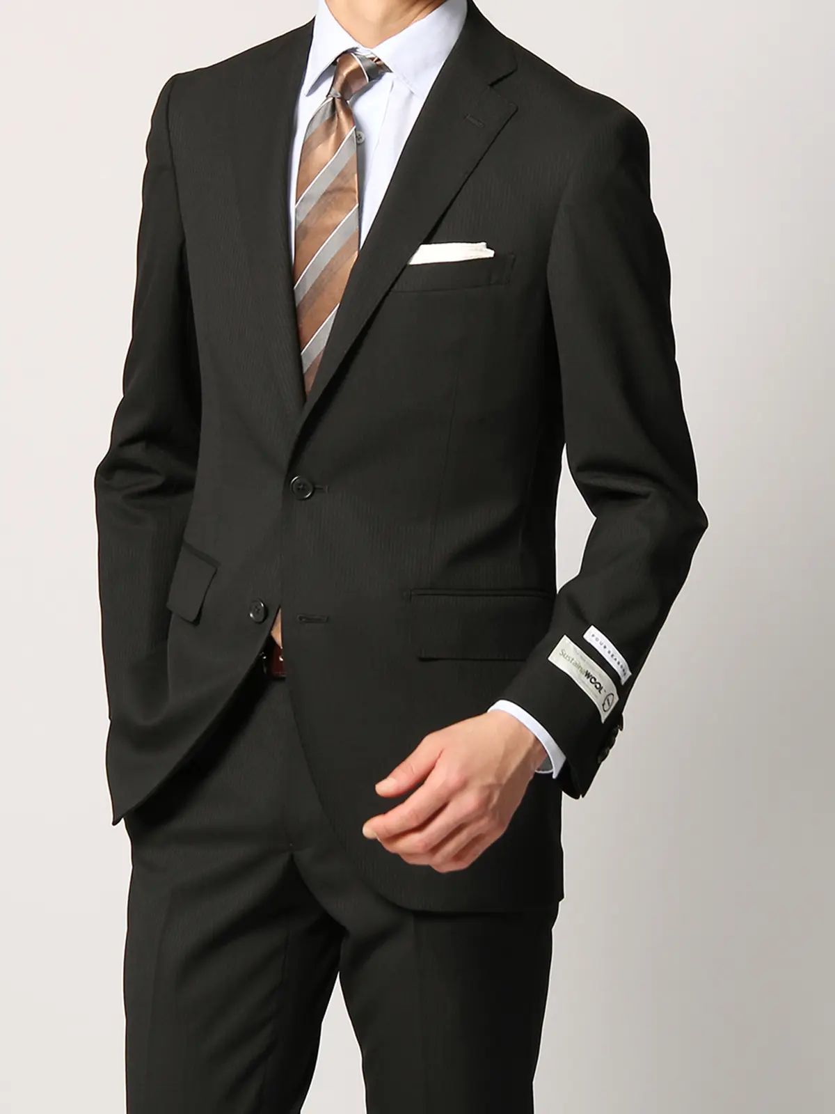 スーツ／ツーパンツ／2つボタン／シャドーストライプ／CH22 | SUIT