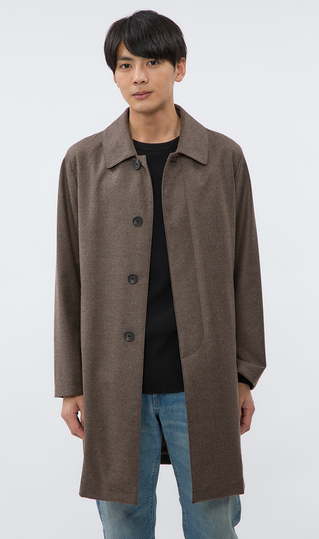 ステンカラーコート【Loro Piana】 (241400-61) | HILTON | 紳士服