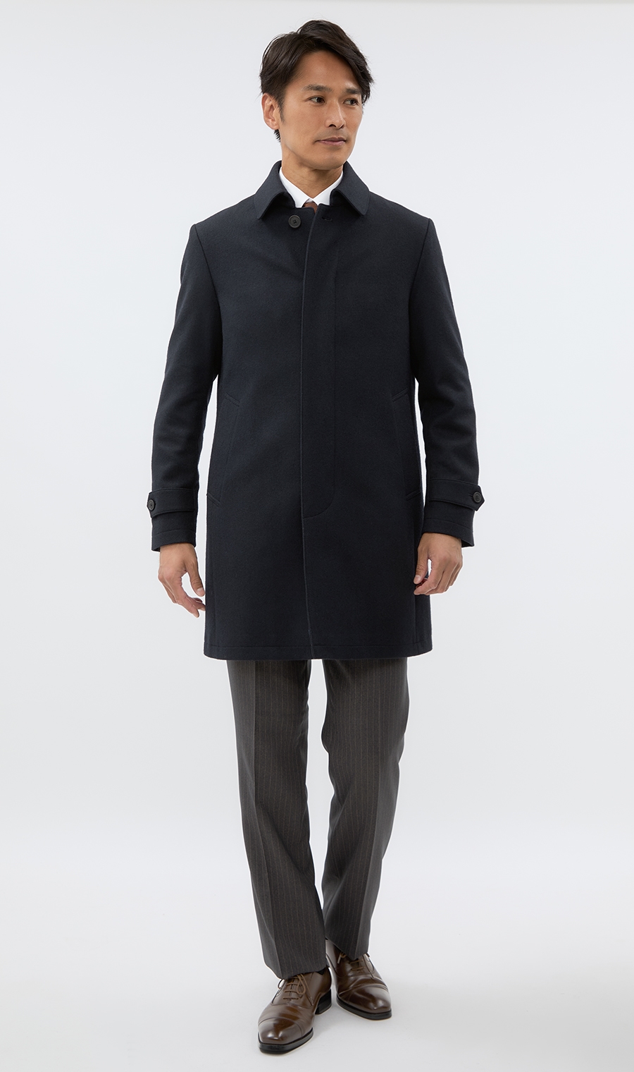 プレミアムステンカラーコート【カシミヤ混】 (231406-11) | Savile