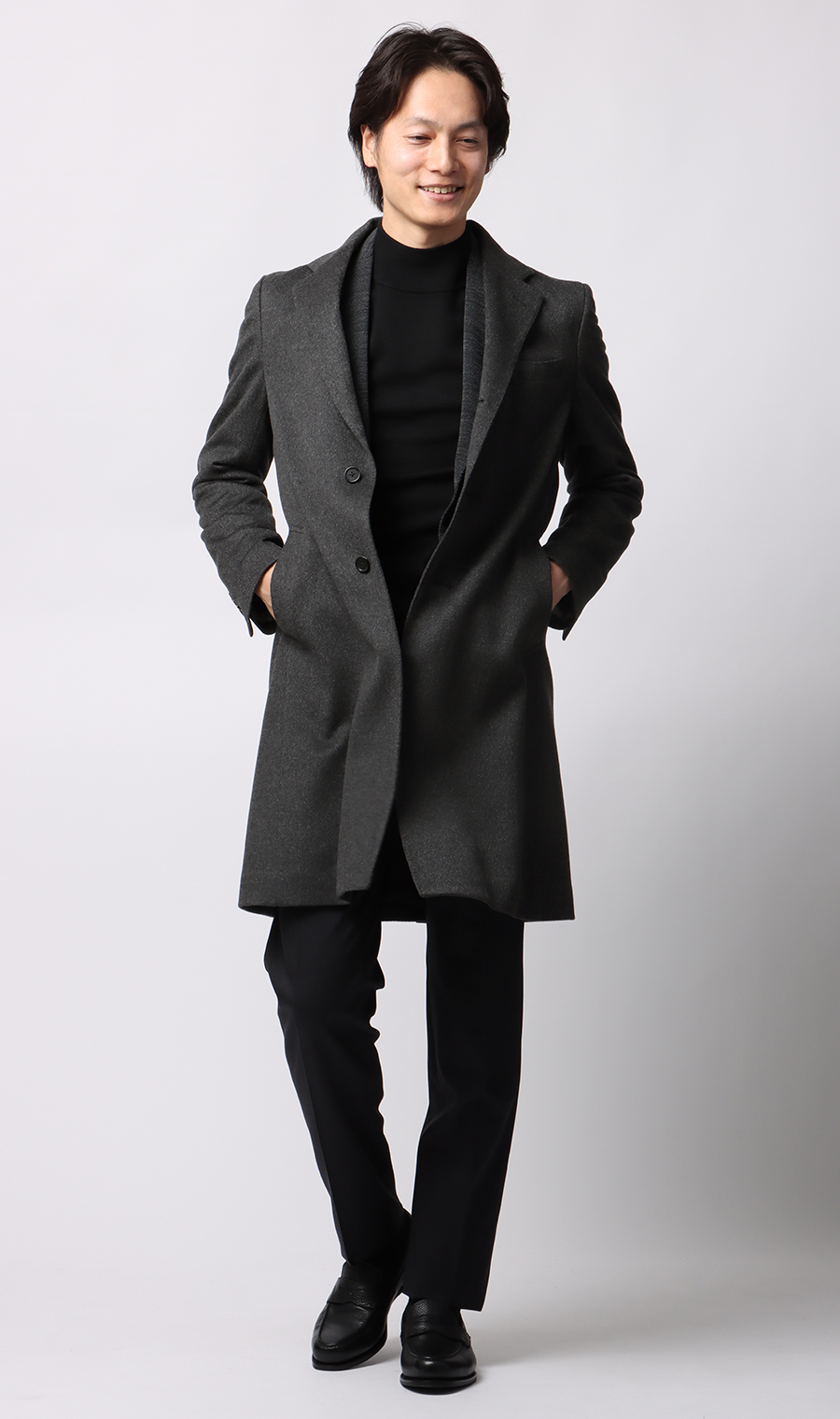 カシミヤチェスターコート【LUIGI COLOMBO】 (7323R254-31) | HILTON