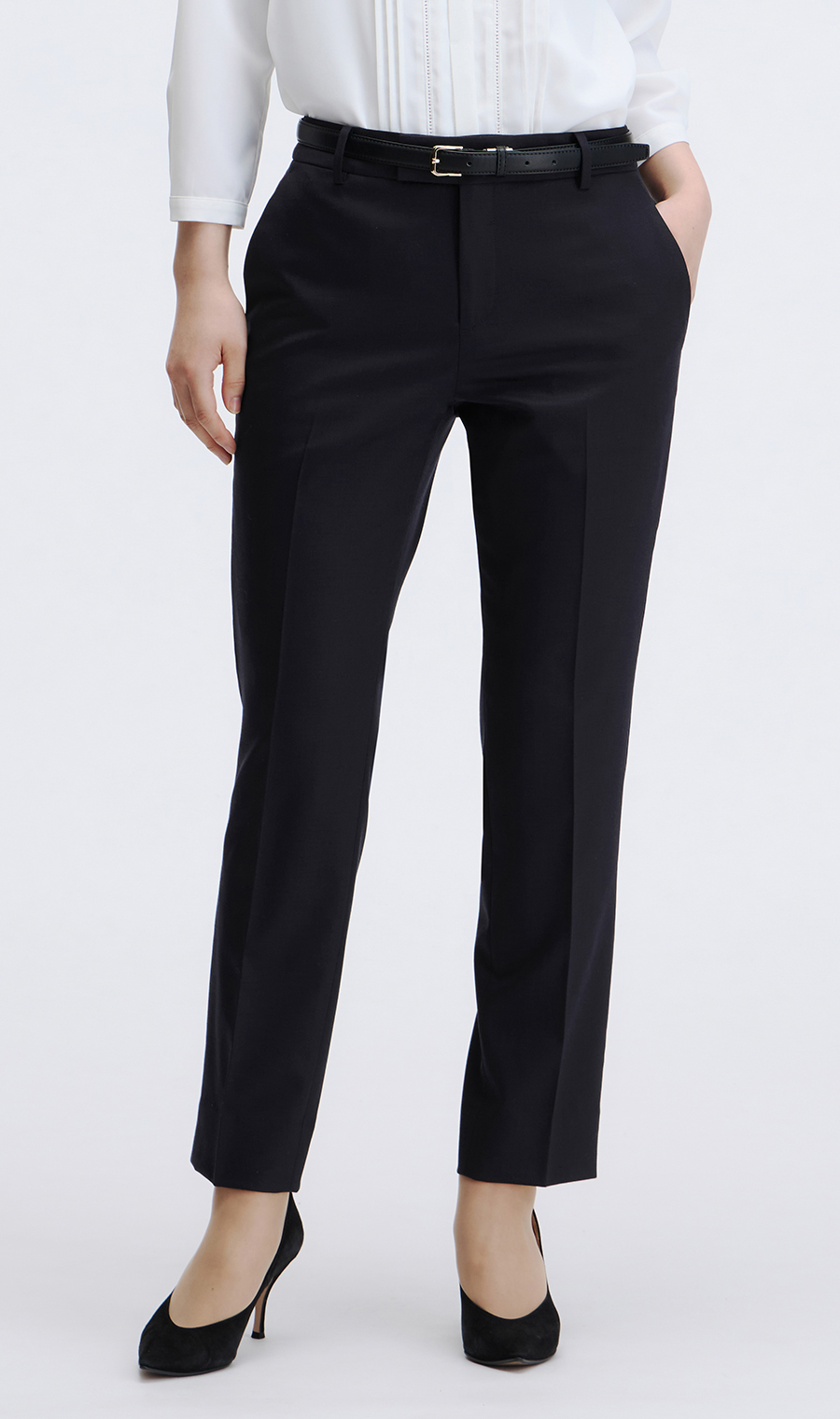 テーパードパンツ【セットアップ着用可】【裾上げ済み】 (HPT5560-C