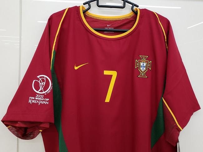 ポルトガル（H）オーセンティック 2002 W杯 フィーゴ＃7+パッチ付！