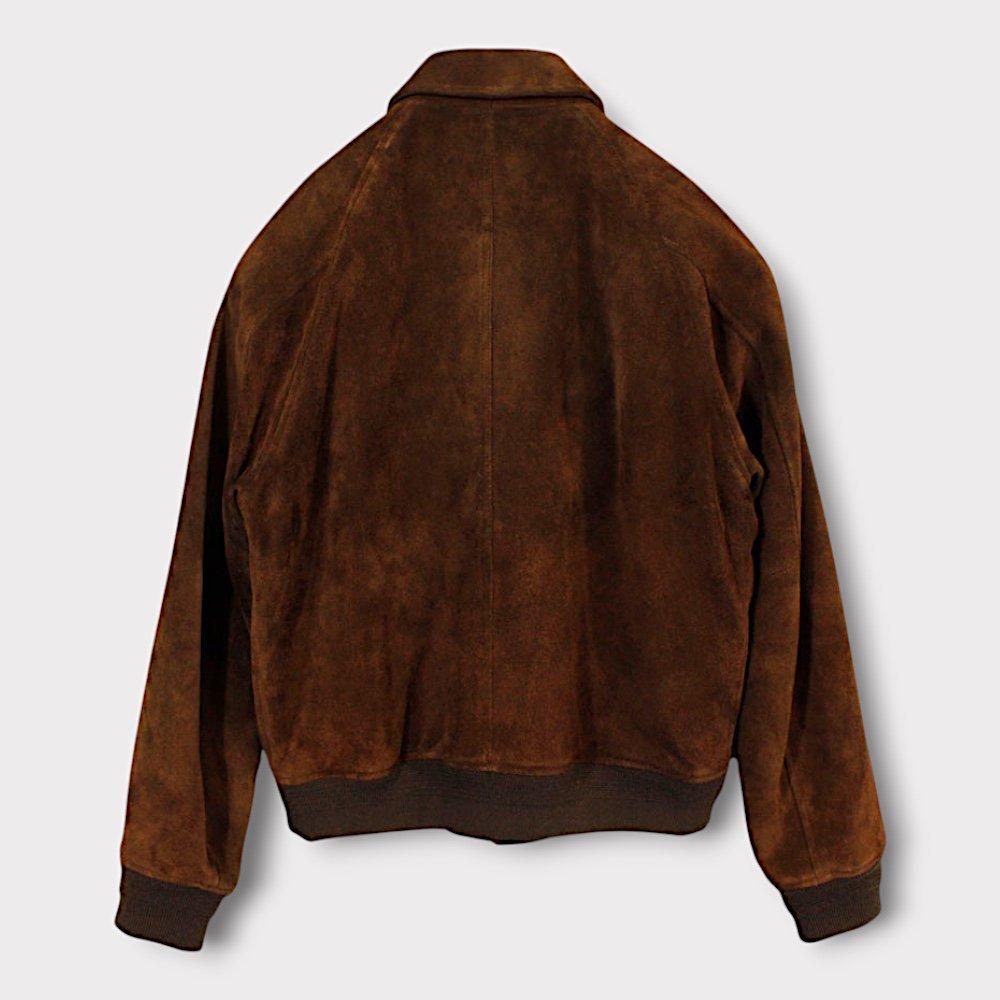 SUGARHILL SUEDE PIPING LEATHER BLOUSON(BROWN)｜シュガーヒル