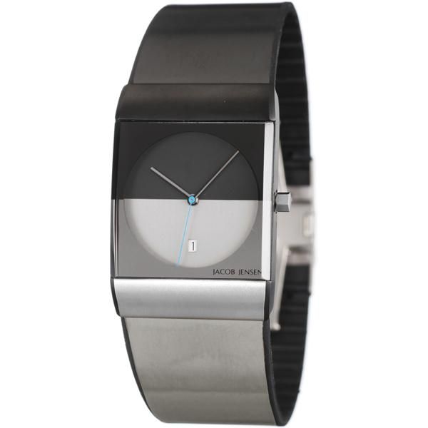 ヤコブ・イェンセン 腕時計 メンズ 510 クラシック ブラック×グレー