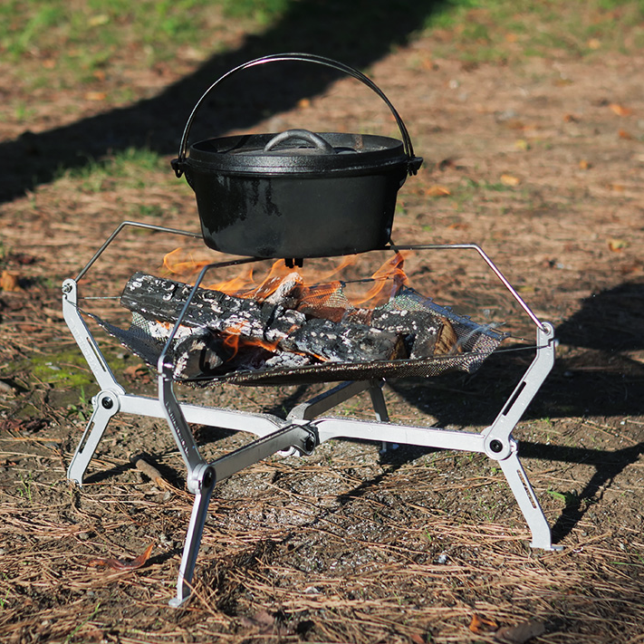 メッシュ 焚き火台] ワイヤフレーム ソリッド ラージ | ブランド直営の