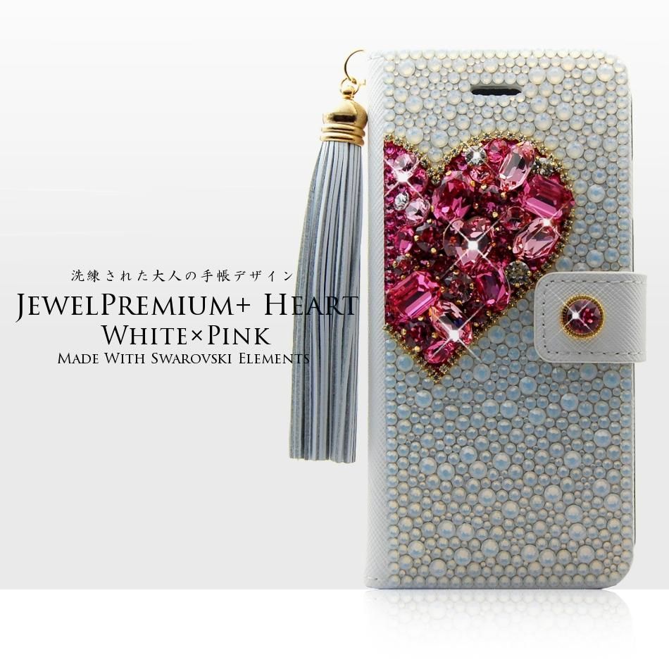 □iPhone全機種対応□iPhone手帳ケーススワロフスキーデコレーション