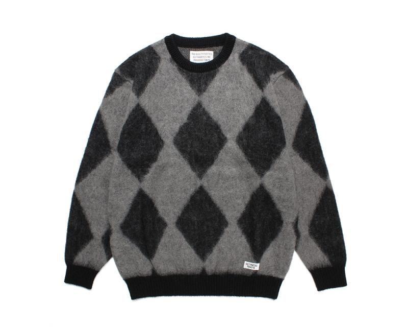 WACKO MARIA/ワコマリア/DIAMOND MOHAIR KNIT SWEATER/ダイヤモンド