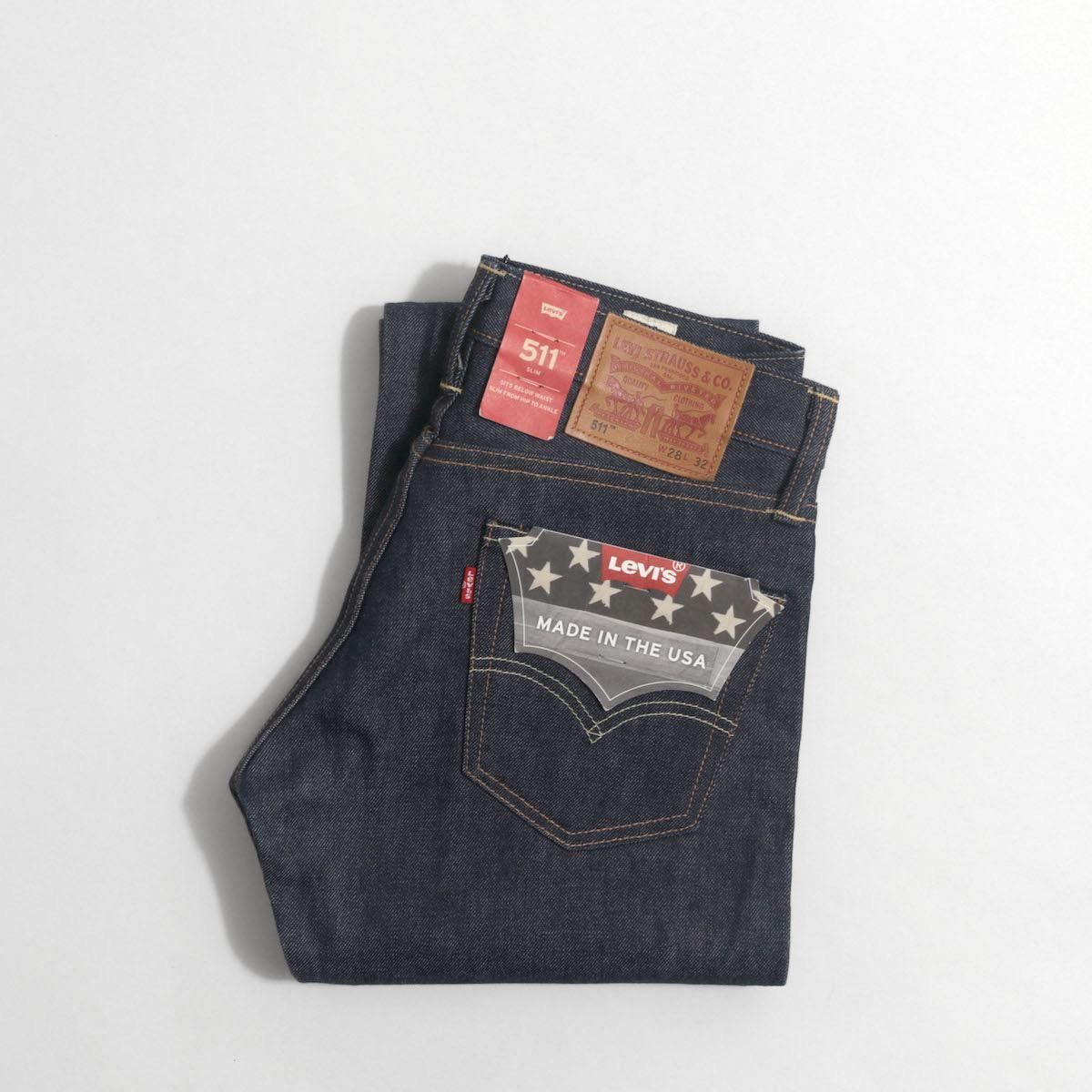 レディース] NEW USA製 リーバイス 511 スリム デニムパンツ 赤耳 廃盤