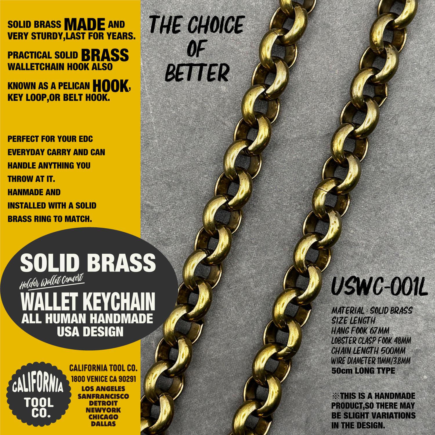 SOLID BRASS WALLET CHAIN 真鍮 ブラス ウォレットチェーン 50cm