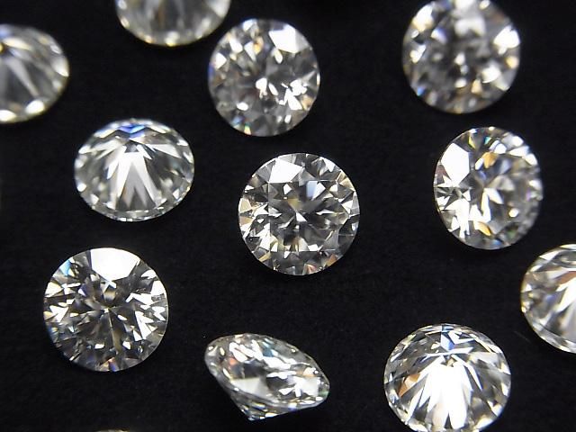 動画】モアサナイトAAA ルース ラウンドファセットカット7×7mm