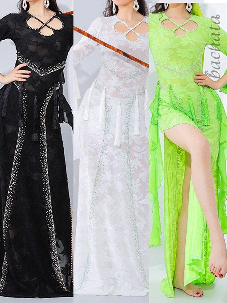 ベリーダンス サイディ/サイーディードレス ブラック/グリーン