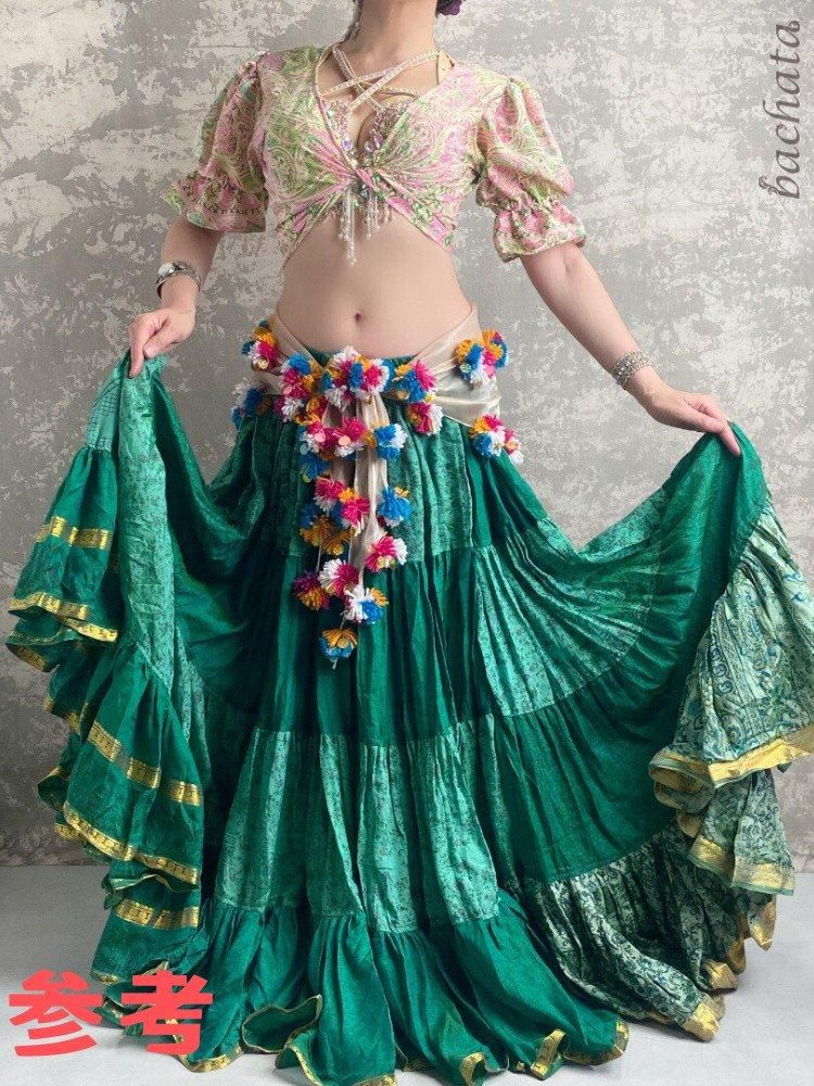 ベリーダンス 25ヤード・ジプシースカート ヴィンテージサリー 偏光