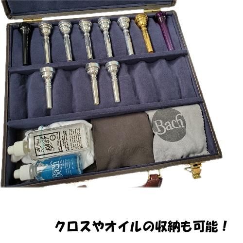 バック ： トランペットマウスピースケース 24本収納 - オンライン
