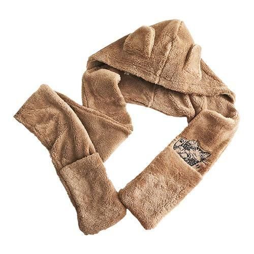 わちふぃーるど | 猫耳ボアマフラー - 猫雑貨・猫グッズ けいと屋ニコル