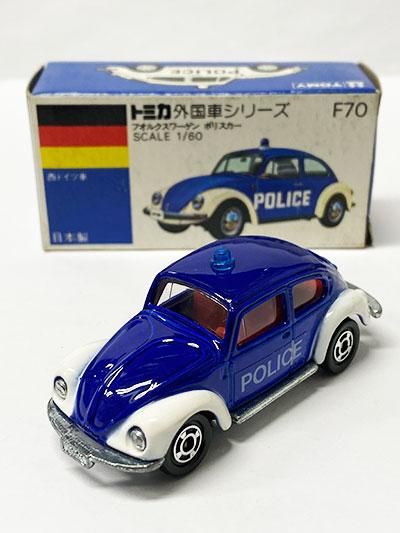 トミカ F70 フォルクスワーゲン ポリスカー 青箱 （箱イタミ有