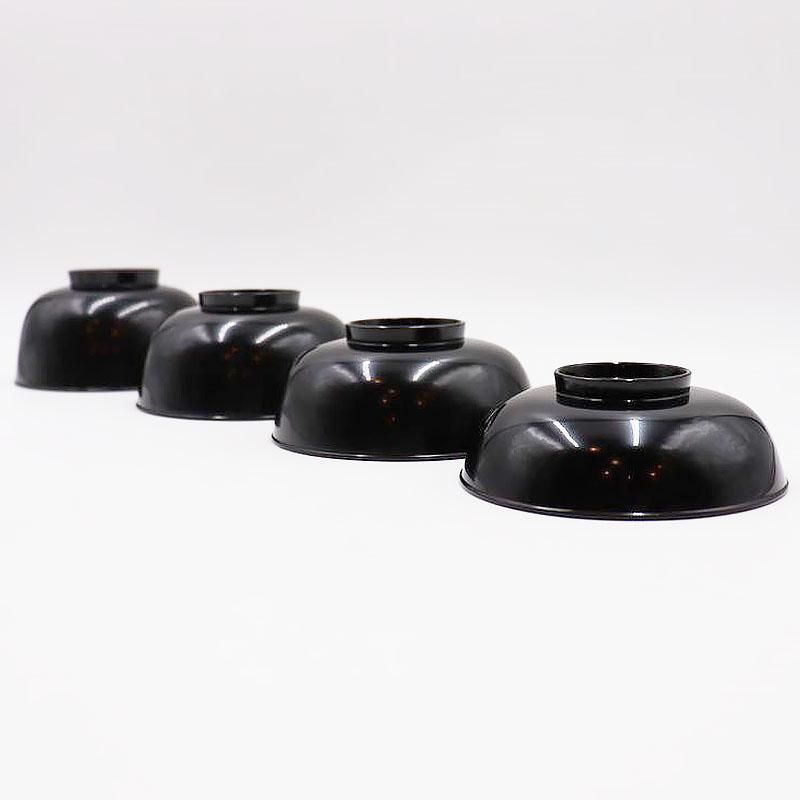 黒塗り 真塗 四つ椀 昭和 和食器 普段使い おもてなし アンティーク